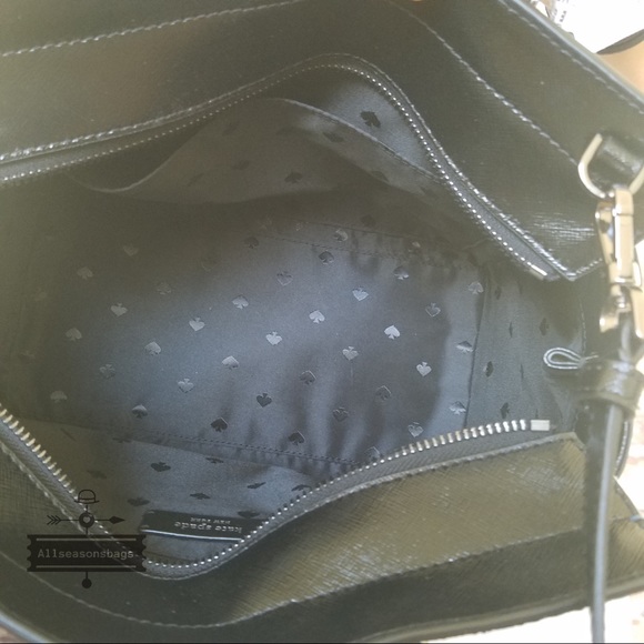 Kate spade Cameron MEDIUM satchel glitter BLUE bag - Picture 6 of 8